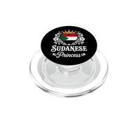 Sudanese Princess Sudan Flag Proud Sudanese Girl PopSockets PopGrip per MagSafe