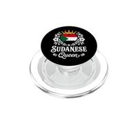 Sudanese Queen Sudan Flag Proud Sudanese Woman PopSockets PopGrip per MagSafe