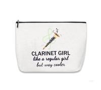 Sudaporn Custodia per trucchi e trucchi, borsa da viaggio per donne e ragazze, organizer per cosmetici da viaggio, Clarinetto
