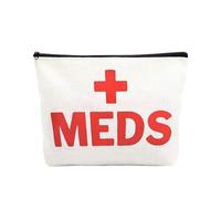 Sudaporn Custodia per trucchi e trucchi, borsa da viaggio per donne e ragazze, organizer per cosmetici da viaggio, Meds