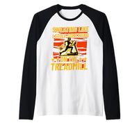 Sudare come se avessi rubato qualcosa sul tapis roulant Maglia con Maniche Raglan