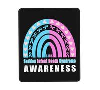 Sudden Infant Death Syndrome SIDS Awareness Rainbow Mouse Pad Lavabile Mousepad Comodo Tappetino Scrivania per Lavoro Pc Ufficio 25X30Cm