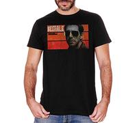 Sudden T-Shirt Inspector Coliandro Bestial Television Series Blu Milian XXL