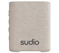 Sudio S2 Beige, Altoparlante Bluetooth con suono forte e bassi profondi Lungo Tempo di riproduzione IPx5 Impermeabile Bluetooth 5.3 TWS Pairing Altoparlante portatile compatto wireless per casa