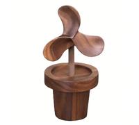 SUDOCA Diffusore di aromi in legno con design creativo a forma di mulino a vento per profumare la casa, porta bastoncini in legno profumato naturale (senza oli essenziali inclusi),A