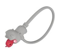 SUDOCA Lucchetto per Bicicletta in Silicone 2 in 1 Lucchetto per Casco a Forma di Ippopotamo Portatile di Sicurezza per Scooter Pieghevoli Accessori per Ciclismo su Strada e Montagna,8