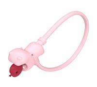 SUDOCA Lucchetto per Bicicletta in Silicone 2 in 1 Lucchetto per Casco a Forma di Ippopotamo Portatile di Sicurezza per Scooter Pieghevoli Accessori per Ciclismo su Strada e Montagna,5
