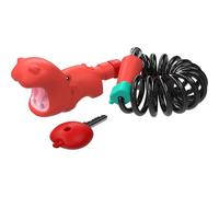 SUDOCA Lucchetto per Bicicletta in Silicone 2 in 1 Lucchetto per Casco a Forma di Ippopotamo Portatile di Sicurezza per Scooter Pieghevoli Accessori per Ciclismo su Strada e Montagna,11