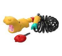 SUDOCA Lucchetto per Bicicletta in Silicone 2 in 1 Lucchetto per Casco a Forma di Ippopotamo Portatile di Sicurezza per Scooter Pieghevoli Accessori per Ciclismo su Strada e Montagna,3