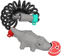 SUDOCA Lucchetto per Bicicletta in Silicone 2 in 1 Lucchetto per Casco Simpatico Coccodrillo Sicurezza Portatile per Scooter Pieghevoli Accessori per Ciclismo su Strada e Montagna,F