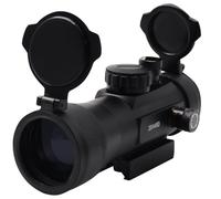 SUDOCA Mirino a punto rosso 3x44, mirino a punto rosso regolabile a mano con copertura ribaltabile in metallo per esterni, accessori per fucili da caccia con fionda