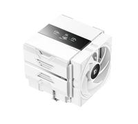 Sudokoo SK620V Bianco Dissipatore CPU AM5 : CPU Cooler con Display Digitale per Solo AM5 - Dissipatore ad Aria Doppia Torre con 6 HeatPipes, Due FDB Ventola 120mm, Facile Montaggio a Scorrimento
