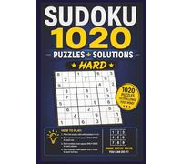 Sudoku 1020 puzzles + solutions: Hard