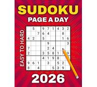 Sudoku 2026 Page A Day: Daily Puzzles for Adults & Seniors From Easy to Hard