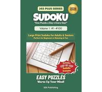 Sudoku 365 Plus - Easy Edition (2026): 365 Easy Sudoku Puzzles for Daily Practice