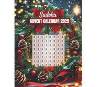 Sudoku Advent Calendar: 200 Festive Sudoku Puzzles for Adults - Large Print 8.5x11 with Solutions - Holiday Brain Teasers & Gift Idea