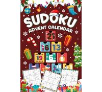 Sudoku Advent Calendar: Logic Puzzle Book for Adults & Seniors with 6 Daily Sudokus From Easy to Hard Level to Countdown to Christmas
