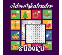Sudoku Adventskalender 2025: 3 Rätsel pro Tag von leicht bis schwer | Großer Schrift Rätselspaß für Erwachsene, Senioren & Rentner mit Lösungen - Weihnachtsgeschenk