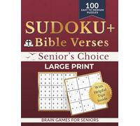 Sudoku + Bible Verses: Large Print Sudoku for Seniors with Bible Verses | Easy to Medium | One Puzzle Per Page