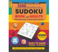 Sudoku Book for Adults: 3500 Sudoku Puzzles from Very Easy to Very Hard, 7 Levels in One Book, 20 Puzzles Per Page, 175 Puzzle Pages, Solutions Included, Large 8.5 x 11 Inch Format