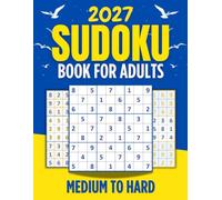Sudoku Book for Adults: 400 Medium to Hard Sudoku Puzzles with Solutions for Relaxation and Brain Training