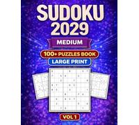 Sudoku Book for Adults - Big Print 2029: 9x9 Medium Level Large Print • Full Solutions Included
