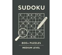 Sudoku Book for Adults -Sudoku Puzzle Book with Solutions - Medium Level: Large Print Easy Sudoku Puzzles for Stress Relief and Mental Focus