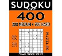Sudoku Book Sudoku Book 400 Puzzles, 200 Medium and 200 Hard (Tascabile)