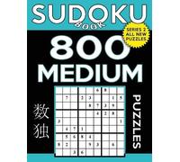 Sudoku Book Sudoku Book 800 Medium Puzzles (Tascabile) Sudoku Book Series 2