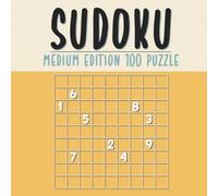 Sudoku Book: Sudoku puzzle book with Solutions medium edition(100 Puzzles)