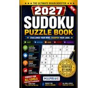 Sudoku Books for Adults: Large Print Sudoku with Solutions for Seniors & Beginners | Easy, Medium, Hard, Expert & Advanced Sudoku Challenges and Brain Games