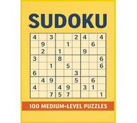 SUDOKU: Brain-Boosting Sudoku Book for Adults - 100 Medium Puzzles for Focus and Fun