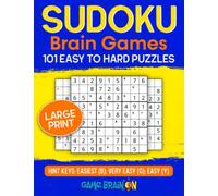 Sudoku Brain Games: 101 Easy To Hard Puzzles (Large Print)