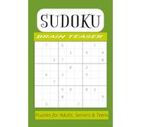 Sudoku Brain Teaser: Easy to Medium Sudoku Puzzles | 6x9 inches | 100 pages, 50 puzzles | Gifts for Vacation, Travel and Holidays