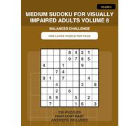 Sudoku Brain Training for Seniors Large Print: 250 Medium Difficulty Puzzles to Improve Memory, Focus and Mental Sharpness | Easy-to-Read Grids with Solutions