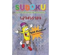 Sudoku Challenge Puzzle Book: 200 Puzzles for Adults | Easy-to-read grids | Easy to Medium Difficulty Levels with Solutions | 6x9 Portable Travel Size