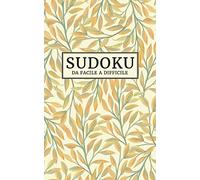 Sudoku - Da facile a difficile: Passatempo per adulti | Formato tascabile | Diversi livelli di difficoltà - facile, medio, molto difficile | 184 Sudokus | Gioco classico 9x9 | Con soluzioni