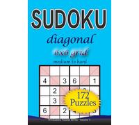 Sudoku diagonal 6x6 grid medium to hard 172 puzzles: MiniSudoku Puzzles Series - Volume 7