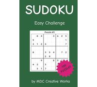 Sudoku - Easy Challenge Puzzle Book for Adults & Beginners - Relaxing Brain Games with 100 Puzzles (answers included)