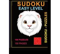 Sudoku EASY LEVELS: LIONS - SUDOKU EASY LARGE PRINT