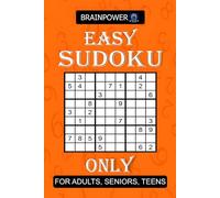 Sudoku Easy Only: Sudoku Easy Puzzles for Adults Large Print, Pocket Size Books