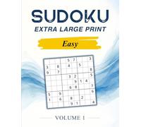 Sudoku Extra Large Print - Easy: One Puzzle per Page (8.5" x 11"), 150 Easy Puzzles with Full Solutions, Large Grid Brain Games for Adults & Seniors
