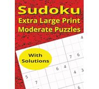Sudoku Extra Large Print Moderate Puzzles
