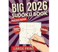Sudoku for Adults and Seniors - Hard Level: Large Print 200+ Sudoku Puzzles for Relaxation, Focus, and Stress Relief with Solutions