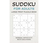 Sudoku for Adults Puzzle Book | 6X9 in | 60+ Puzzles | Solutions Included.