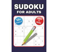 Sudoku for Adults: Sudoku Puzzle Book for Adults | Help Calm the Mind, Relax and Focus | 6*9 inches, 110 Pages | 50+ Puzzles | Solutions included