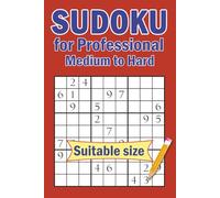 Sudoku for Professional: 400+ Sudoku Puzzle Medium to Hard with Solution for Adults, Suitable size