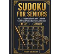 Sudoku For Seniors: Over 180 Puzzels in Extra Large Print-Difficulty Levels: Easy to Medium