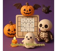 Sudoku Halloween: Enjoy hours of brain-boosting fun with this Large Print Sudoku Puzzle Book!