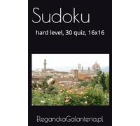 Sudoku: hard level, 30 quiz, 16x16